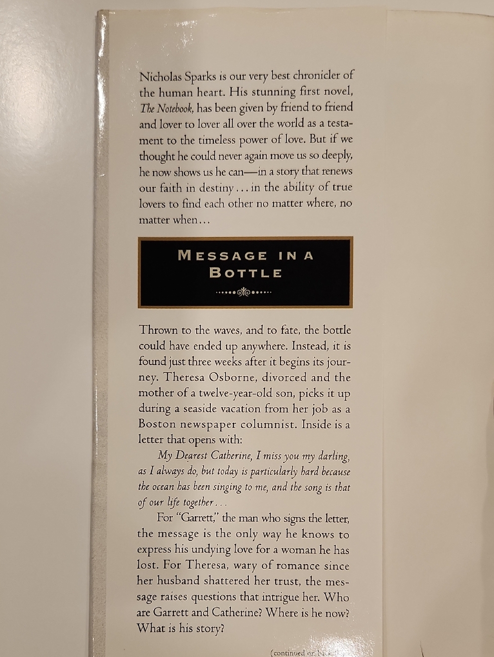Message In a Bottle Paperback - Picture 3 of 4